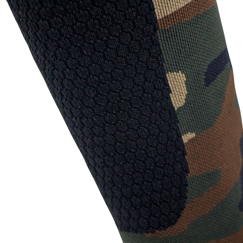 Pure Compression Midweight Camo Snowboard Socks â€“ Merino Wool Winter Cold Weather OTC Ski Sock â€“ Great for Snowboarding, Skiing, Snow Shoeing, Outdoors (L, Army Green) - Image 4